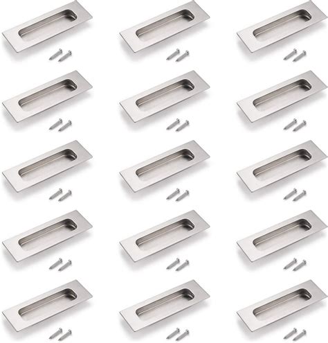 Buy 15 Pack Probrico Brushed Nickel Recessed Door Pulls Stainless Steel