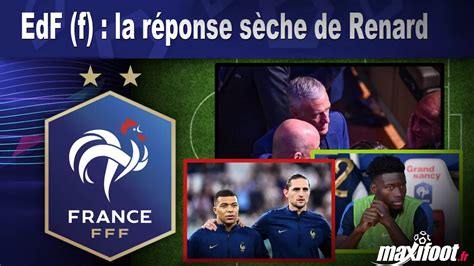 Edf F La Réponse Sèche De Renard Football Maxifoot