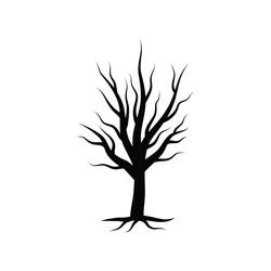 Leafless Tree Icon Design Template Isolated Vector Image