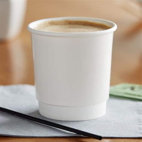 Choice Oz White Smooth Double Wall Paper Hot Cup Pack