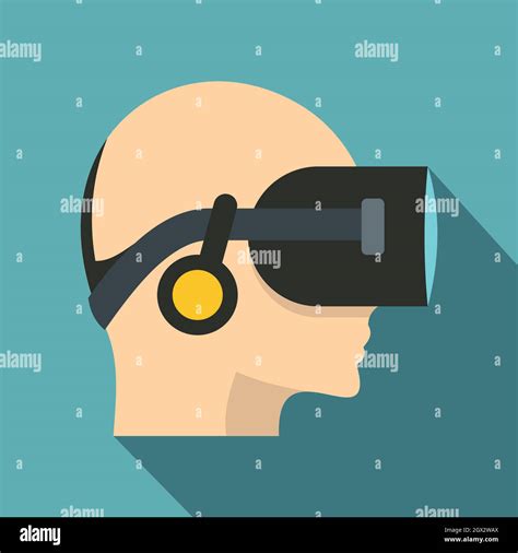 Vr Headset Icon Flat Style Stock Vector Image Art Alamy