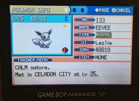 [Gen 3] Got my shiny Eevee in Fire Red after about 5000 SR’s : r ...