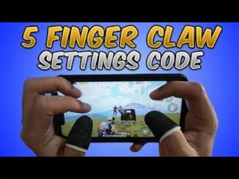 BEST 5 FINGERS CLAW SETTING CODE IN PUBG MOBILE New Update 2021 Season