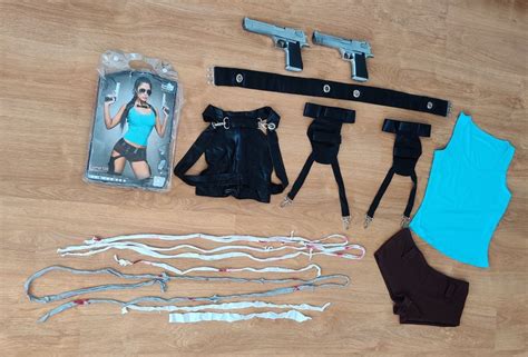 Tomb Raider Lara croft cosplay gamer girl M pistole Kostüm Kaufen auf