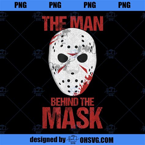 The Man Behind The Mask Lazy Halloween Costume Horror Movie PNG, Movie