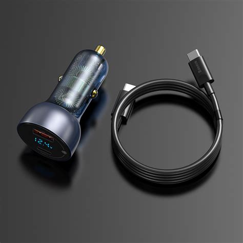 Baseus Particular Digital Display QC PPS Dual Quick Charger Car Charger