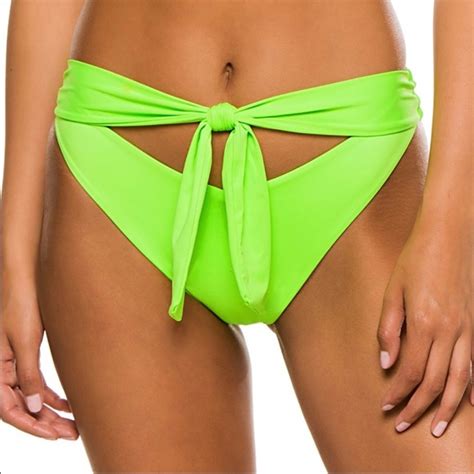 Frankie S Bikinis Swim Nwt Frankies Bikinis Neon Green Bikini