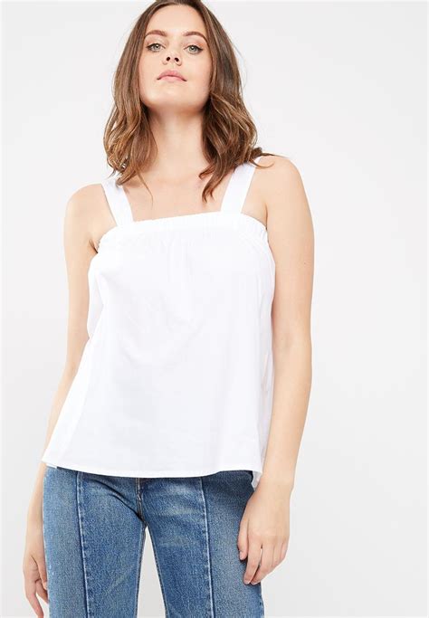 Poplin Cami White Dailyfriday T Shirts Vests Camis Superbalist