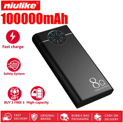 Super Power Bank 100000mAh Original Brand Battery Quick Charging Bank