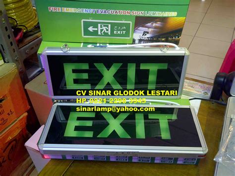 Lampu Emergency Exit Lampu Exit Led Fire Emergency Evacuation Sign