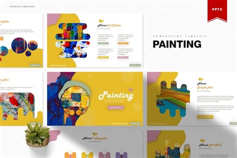 Painting Powerpoint Template Design Template Place