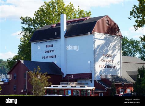 New Hope Pa Oct View Of The Famous Bucks County Playhouse