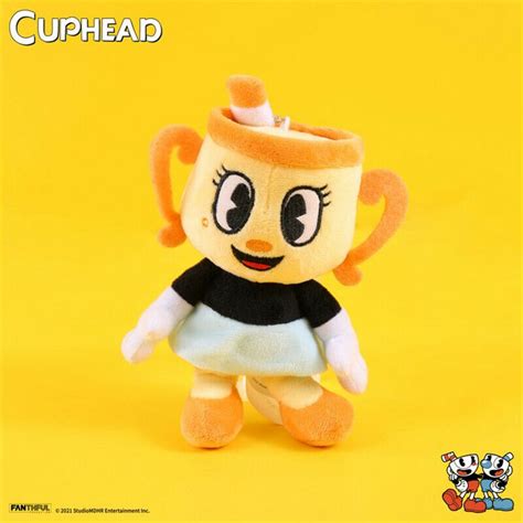 Cuphead Mschalice Plush Pendant Keychain 15cm Doll Collectibles T