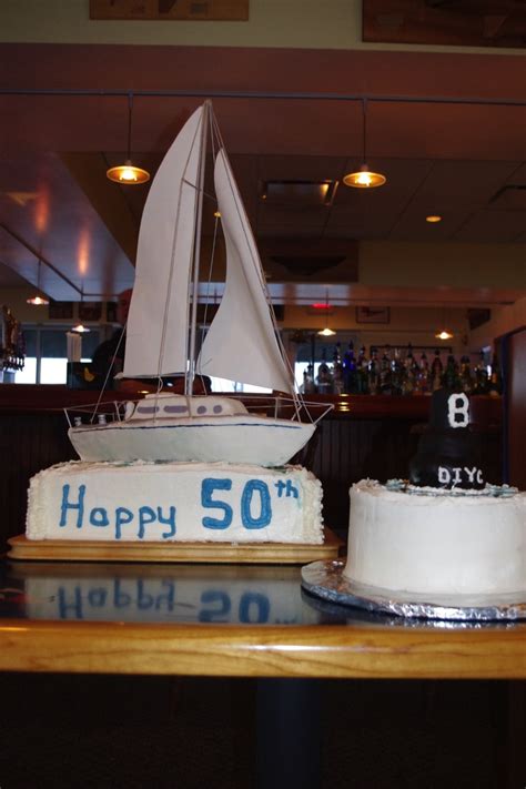 Birthday Cake The Boat And Sails Are Edible Cake Cupcake Cakes