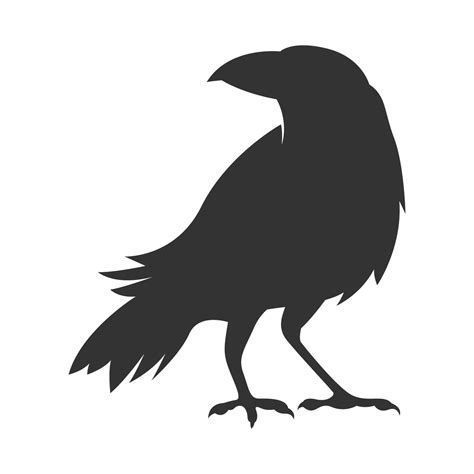 Raven Logo Icon Design Illustration Vector Art At Vecteezy