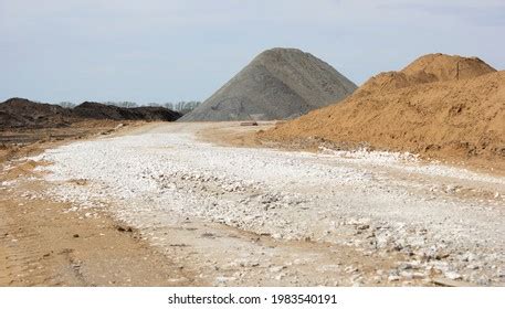 Construction New Road Layer Rubble Laid Stock Photo 1983540191