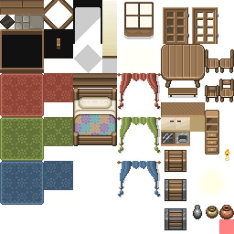 Interior Tileset X Opengameart Org