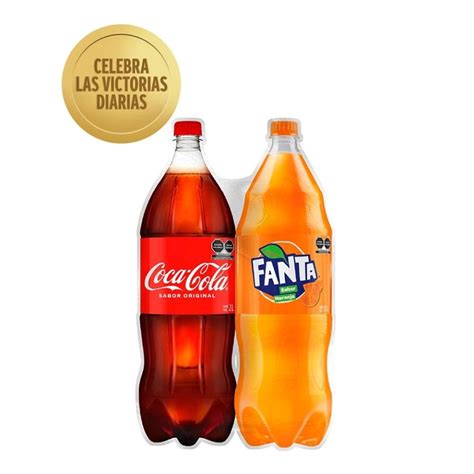 Refresco Coca Cola Original 2 L 1 Refresco Fanta Naranja De 2 L Walmart