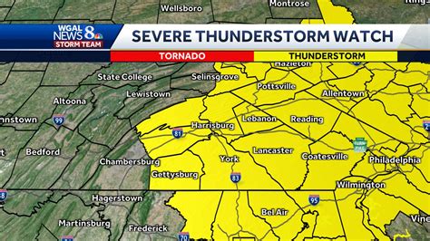 Wgal On Twitter A Severe Thunderstorm Watch Has Been Issued For All