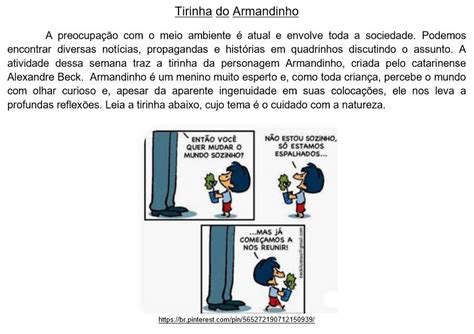 Tirinhas Do Armandinho Com Interpretação - Tirinha do Armandinho | Propagandas, Interpretação de texto, Imagens do ...