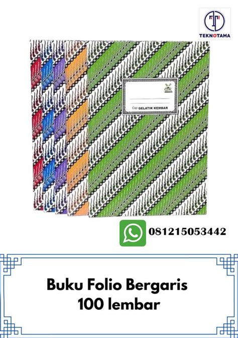 Buku Folio Bergaris 100 Lembar Gelatik Kembar