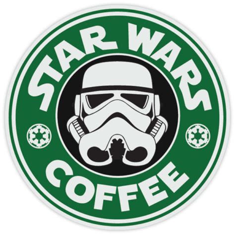 Star Wars Stormtrooper Coffee Starbucks Funny Logo Vinyl Sticker Decal Ebay