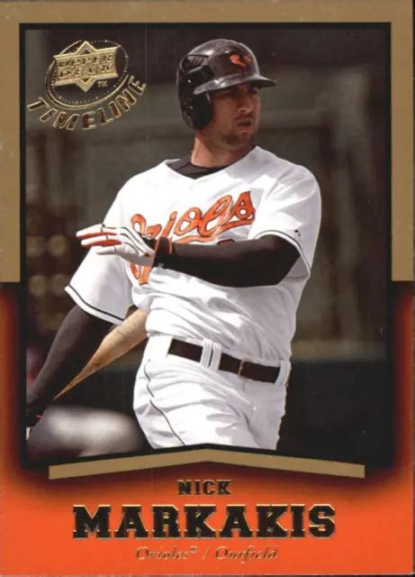 CARTE DE BASEBALL 2008 Upper Deck Timeline Or Baltimore Orioles 34