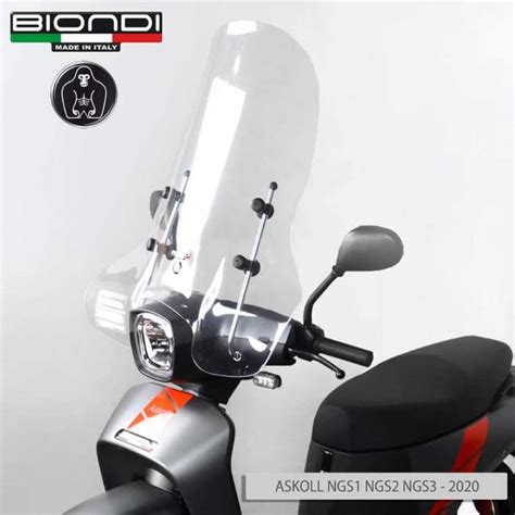 Biondi 8060979 Parabrezza Trasparente Per Scooter Askoll NGS3