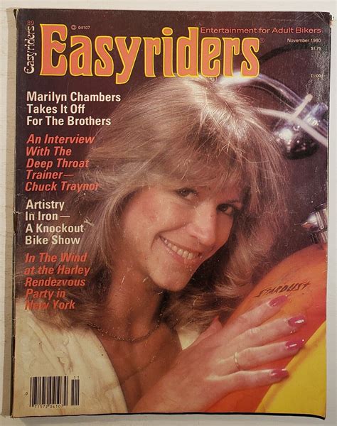 Easyriders Magazine November Marilyn Chambers Photos David Mann