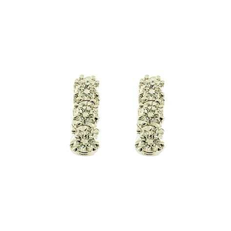 ORECCHINI IN ORO BIANCO E DIAMANTI CT 0 62 DAMIANI Luxury Zone