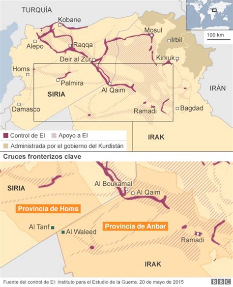 Los mapas que muestran el vertiginoso avance de Estado Islámico BBC