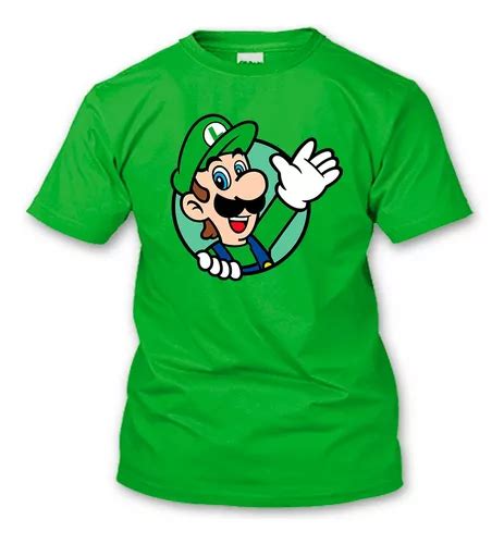 Playera Luigi Mario Bros Nintendo Todas Las Tallas Meses sin interés