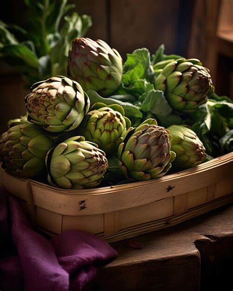 Premium Ai Image Closeup Shot Of Fresh Artichokes