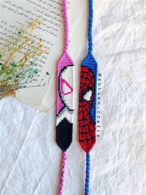 SpiderMan Bracelets Crochet Bracelet Pattern Friendship Bracelet