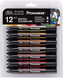 Winsor Newton Promarker Set Of 12 Manga Steampunk Markers 1 Blender