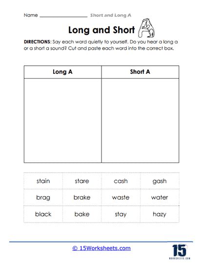 Long A Worksheets Kindergarten Worksheets Sight Words Long