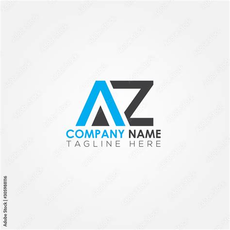 Initial Letter Az Simple Logo Vector Template Simple Az Letter Logo