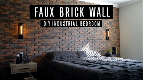 DIY Faux Brick Accent Wall BEST TUTORIAL YouTube