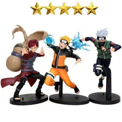 Jual Figure Naruto Shippuden 1set Isi 3 Uzumaki Naruto Gaara Hatake