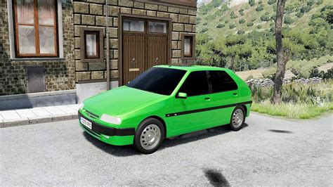 BeamNG Drive Citroen Saxo VTR 1998 Car Show Test Drive Crash