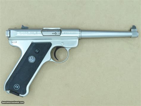 1987 Vintage Stainless Ruger Mark II .22 Pistol w/ 6" Barrel SOLD