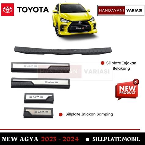 Jual Paket Sillplate Injakan Mobil Toyota New Agya 2023 2024 Sill Plate