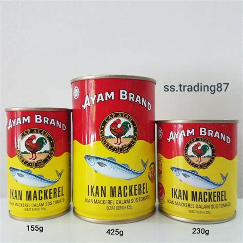 Sardine Ayam Brand Sardin Cap Ayam Mackerel Ayam Brand 鸡标沙丁鱼