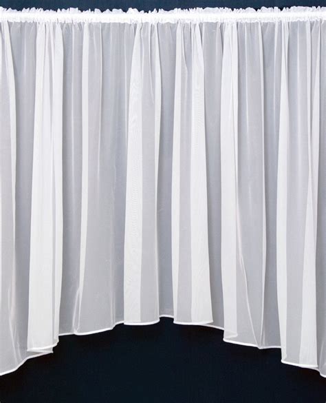 Plain White Net Jardiniere from Net Curtains Direct