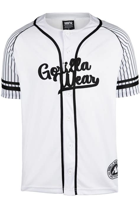 82 Baseball Jersey - White Gorilla Wear