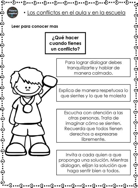 Ejemplos De Conflictos Y Soluciones Para Ni Os Para Colorear