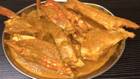 South Indian Crab Curry Blue Crab Gravy Nandu Kolambu Sea Food