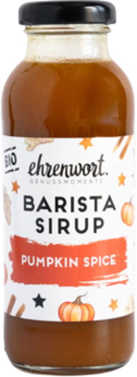 Ehrenwort Bio Barista sirup Pumpkin Spice 250 ml Piccantino Česká