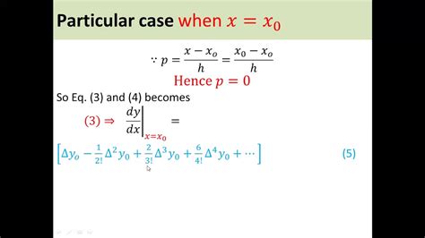 Numerical Differentiation By Newton S Forward Interpolation Formula Lec 9 Youtube