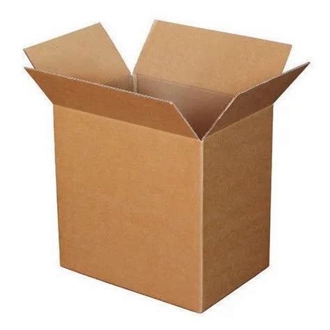 Kraft Paper Double Wall Ply Plain Kraft Corrugated Box For